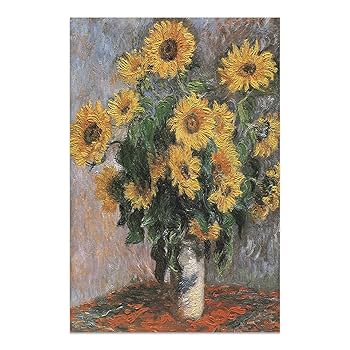 キャンバス プリントアート クロード・モネ ひまわり 額付き 絵画 インテリア 楽天市場】絵画 クロード モネ ひまわり(S) インテリア ギフト